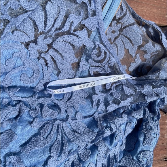 Tadashi Shoji NWT, Kennedy in a gorgeous dusty blue (black is a stock photo) - Picture 4 of 8